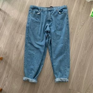 Plus size vintage mom jeans